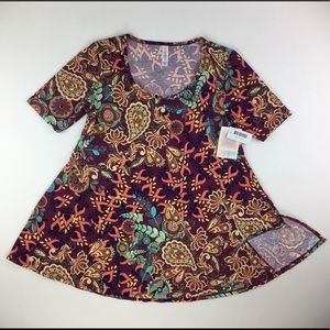 LULAROE Womens New XXS Perfect T Paisley